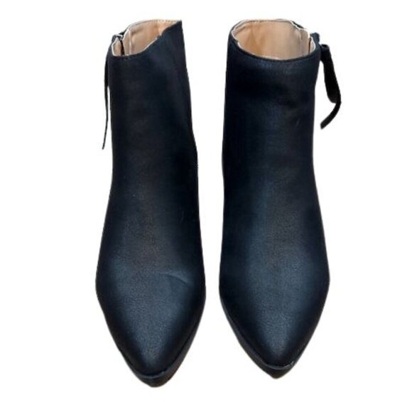 Journee Collection “Sadiya” Faux Suede Pointed Toe Booties in Black – Size 8.5 - Picture 6 of 8